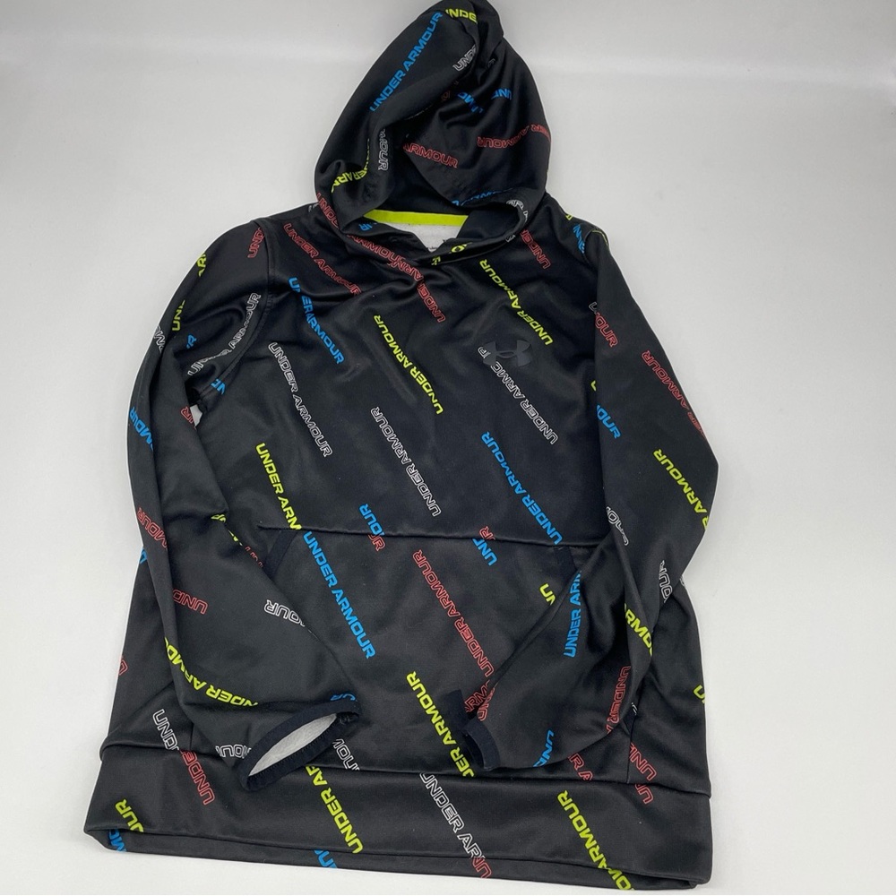 Under Armour Pull Over Hoodie Youth Small Loose Fit Mint Condition